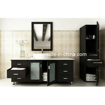 Expresso Single Sink Solid Wood Bathroom Vanity (BA-1122)